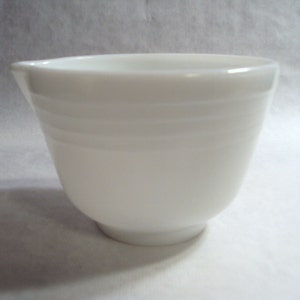 Small White Ribbed Mixing Bowl for Vintage Hamilton Beach Electric Stand Mixer