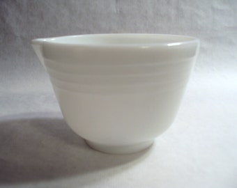 Small White Ribbed Mixing Bowl for Vintage Hamilton Beach Electric Stand Mixer