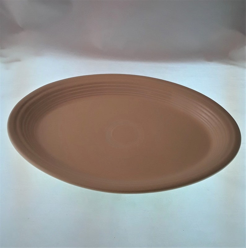 Homer Laughlin China Fiesta Ware Pale Yellow Oval Serving Platter