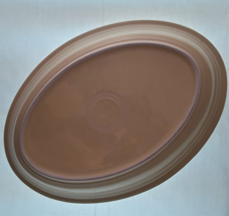 Homer Laughlin China Fiesta Ware Pale Yellow Oval Serving Platter - Thumbnail 3