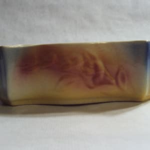 Vintage Shawnee Pottery Window Box Style Planter 181 with Relief Floral Design