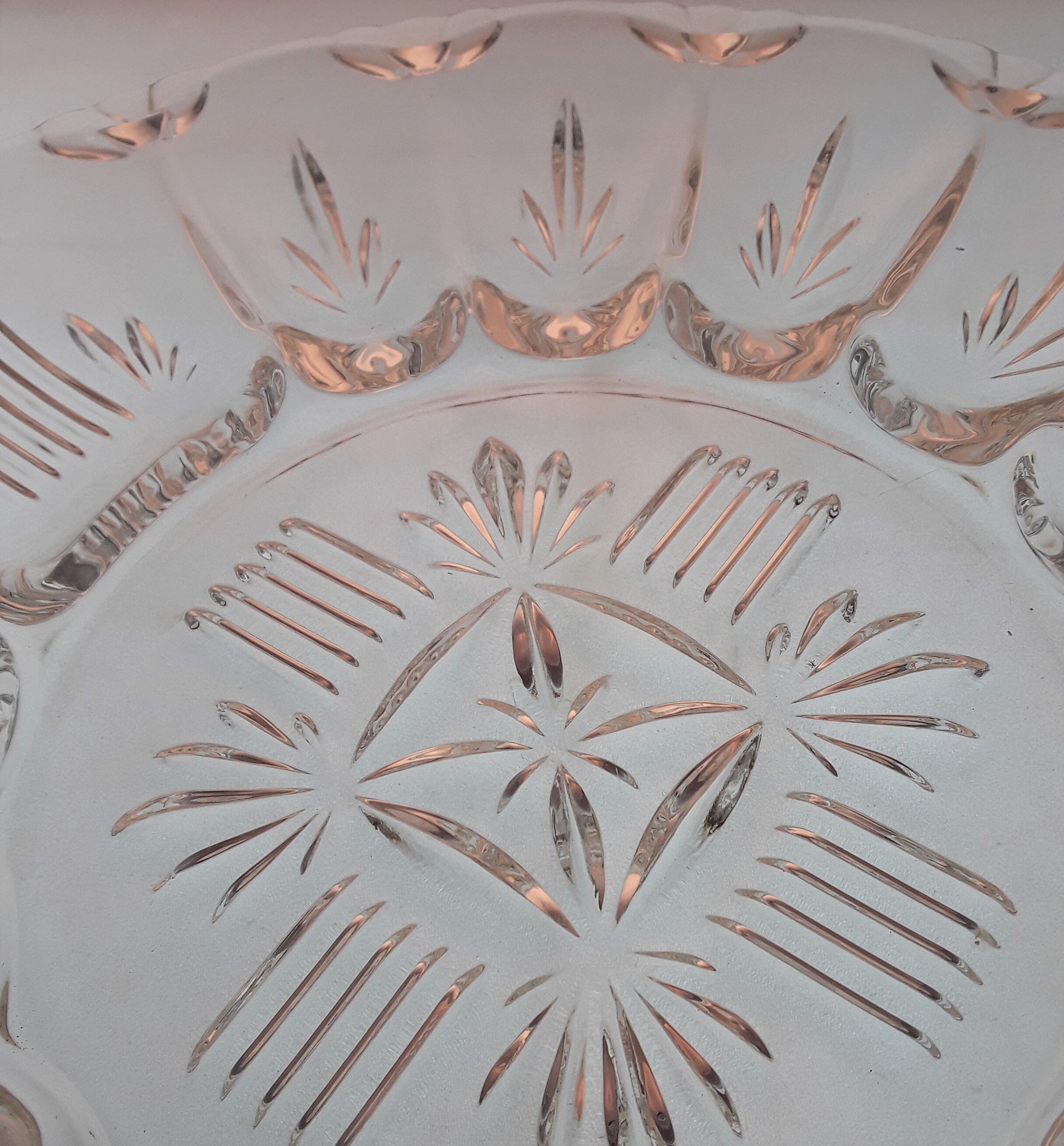 Vintage Federal Glass Deviled Plate Relish Dish Pattern Etsy