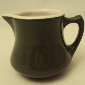 Hall China Vintage Restaurant Ware Cream Pitcher Creamer Moss Green