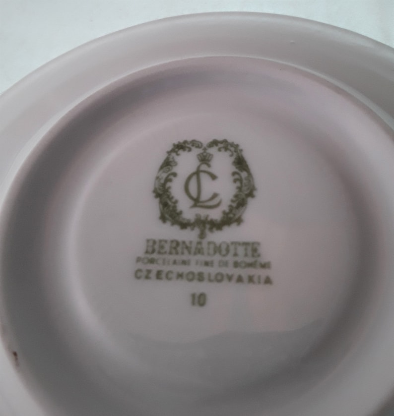 Vintage Bernadotte Porcelain Czechoslovakia Demitasse Espresso Cups and ...