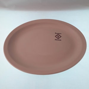 Vintage Mayer China Mayan Restaurant Ware Tan Oval Serving Platter Diamond T Ranch House Topmark