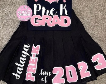 Graduation Skirt Set | Custom Graduation Outfit | Senior Graduation Outfit | Kindergarten Graduation Outfit | 2026 Grad Outfit