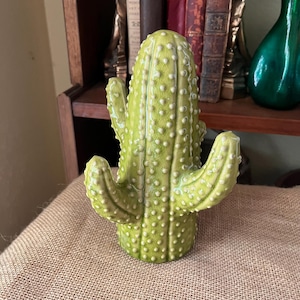 Green Celadon Glazed Ceramic Pottery Serax Style Urban Jungle Cactus Sculpture Figurine Home Decor