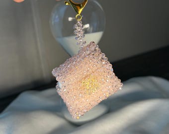 Beaded AirPods Case | Handmade Crystal Earbud Bag | Elegant Mini Pouch Charm