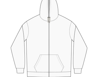 Sudadera con capucha y cremallera completa Re-Fleece™ para hombre - Multicolor