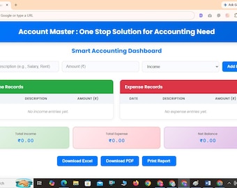 Account Master : One Stop Solution for Accounting Need