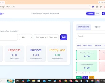 Account Master-Any Currency • Simple Accounting