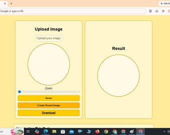 Round image Cropper Software