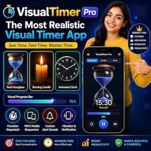 Timemaster Pro - met meerdere opties - stopwatch, timer, zandloper, kaarstimer, grafiek