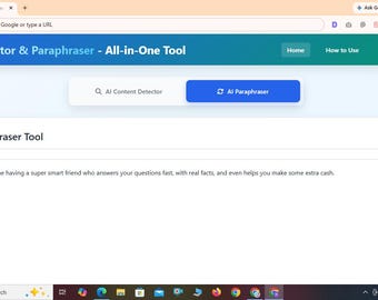 AI Detector & Content Paraphraser - All-in-One Tool