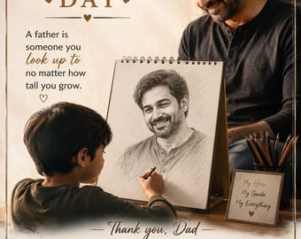 Father's Day Inspirational Wall Art, Dad Quotes, A4 PDF Poster (Digital Download)