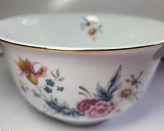 Avon American Heirloom Independence Day 1981 Porcelain Bowl Gold Rim 6" Vintage