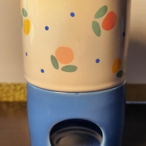 Ceramic Potpourri Simmer Pot, Scent Diffuser, Room Scenter, Dots & Flowers Korea