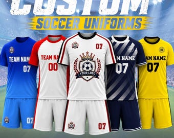 Maillot de football personnalisé, tenue de football personnalisée, maillot d'équipe avec logo et numéro de nom, uniforme de sport pour jeunes et adultes