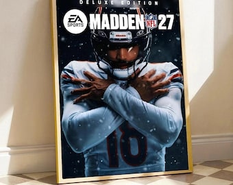 Póster de Caleb Williams, el Hombre de Hielo, para EA Sports Madden NFL 27