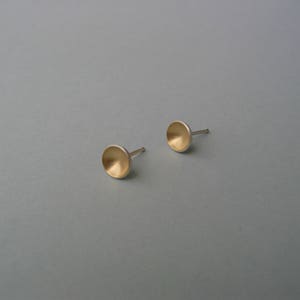 Sun catcher ear studs 925 silver 750 gold image 3