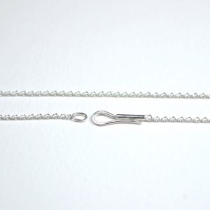 delicate silver chain with handcrafted goldsmith lock 925 silver
