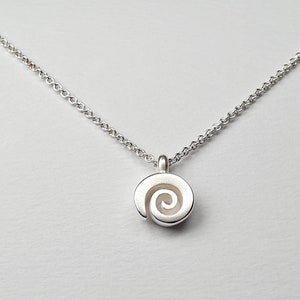 silver pendant 925 silver spirale image 1