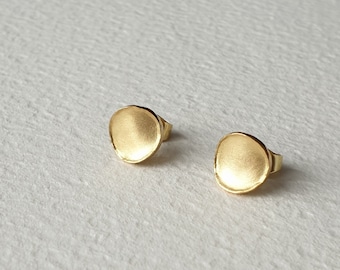 ear studs 750 gold  18kt anticlastic