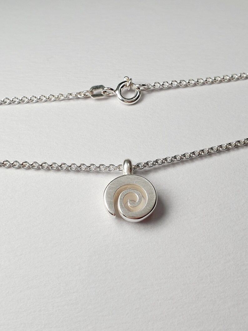 silver pendant 925 silver spirale image 2