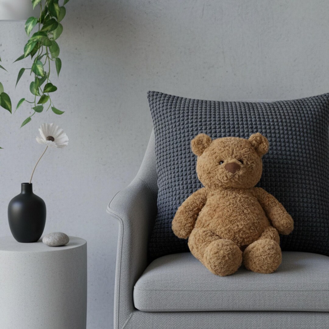 Jellycat Vintage Brown Teddy Bear Plush Toy, Fluffy Classic Stuffed ...