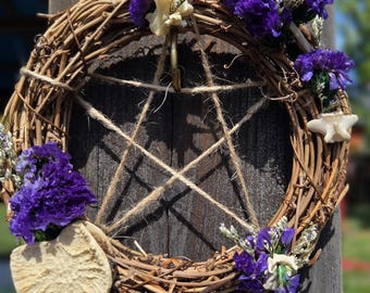 Pentagram bone wreath