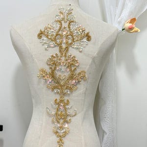 gold trim for dresses Dramatic Gold Black Shimmery Gold Applique Choker Prom Dress