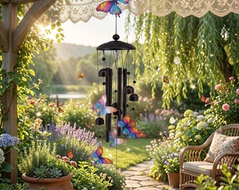 Kleurrijke dierenwindgong: melodieus decor voor buiten, tuin, huis en binnenplaats: prachtige cadeaus en ornamenten.