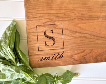 Personalized Cheese Board. Engraved Custom Cutting Board for Wedding Gift to Couple. Modern Farmhouse Kitchen Decor. milk and honey