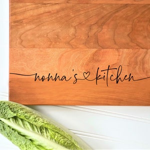 Cutting Board Personalized with Nonna's Kitchen. Mother's Day Gift for Nonna, Custom Christmas Gift for Nonna. milk and honey