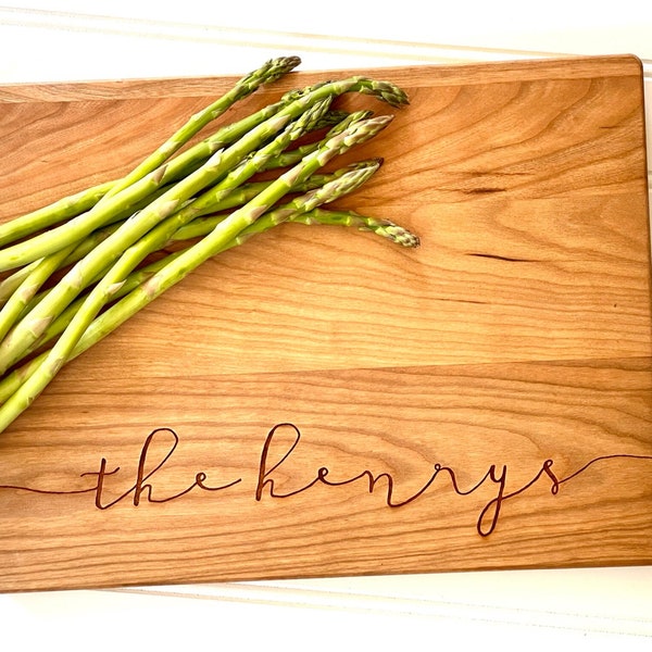 Personalized Cutting Board. Custom Cheese Board, Wedding Gift, Anniversary Gift for Couples. As Seen on The Ellen Show