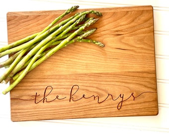 Personalized Cutting Board. Custom Cheese Board, Wedding Gift, Anniversary Gift for Couples. As Seen on The Ellen Show