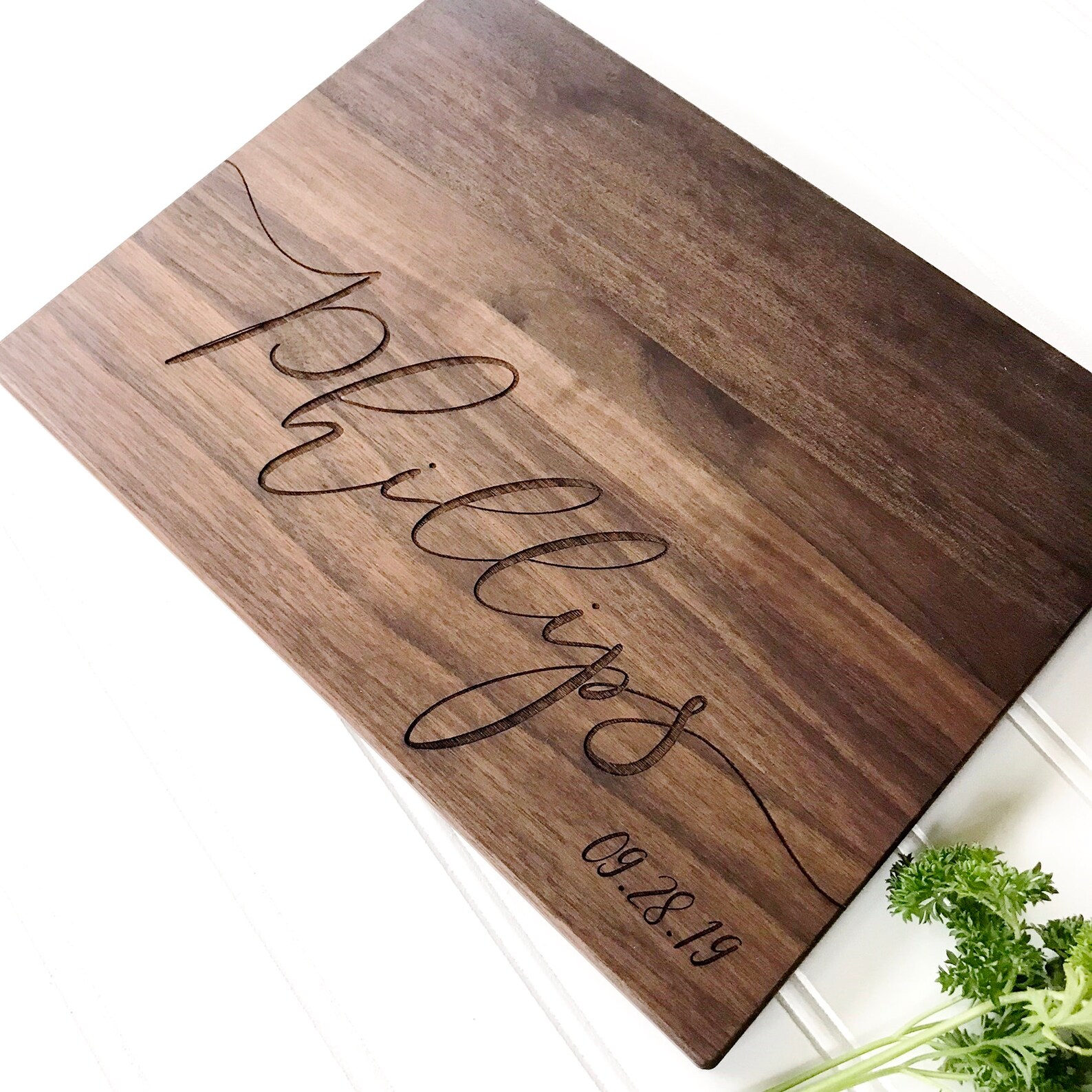 Last Name Board. Personalized Cutting Board for custom wedding Etsy