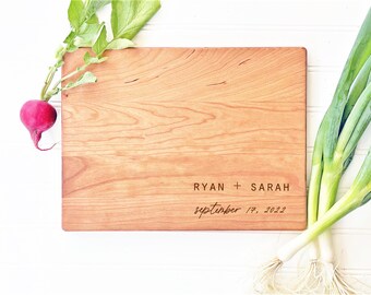 Custom Charcuterie Board. Personalized Board with Name and Date. Anniversary Gift with Personalized Engraving by Milk & Honey