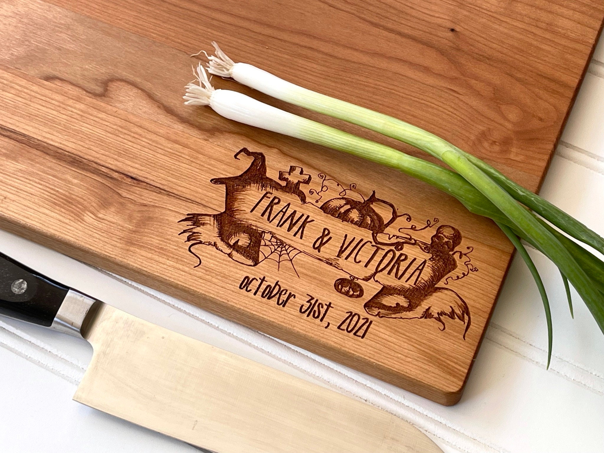 Personalized Hallowedding Cutting Board for Halloween Wedding Gift – milk &  honey