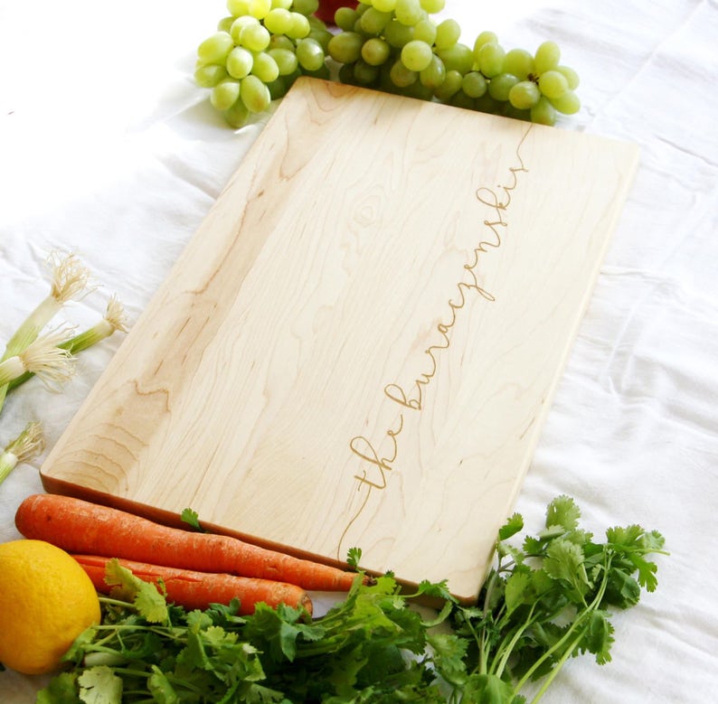 Personalized cutting board. Last Name Wood Cutting Board. Etsy