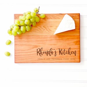 Personalized Cutting Board: Meals and Memories Made Here. Customized ...