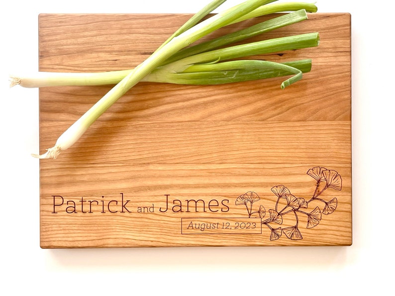 Personalized Cutting Board, Engagement Gift Same Sex Wedding Gift, Anniversary Present, Housewarming Gift. milk and honey image 7