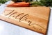 Wooden Cutting Board Personalized with Last Name and Date for Custom Wedding Gift Idea. milk and honey 