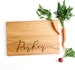 Last Name Board. Personalized Cutting Board for custom wedding gift, engagement or anniversary present. 