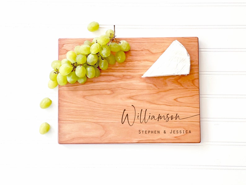 Custom Charcuterie Board with Last and First Names. image 1