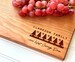 Personalized Christmas Charcuterie Board with Christmas Trees and Address, for a personalized Holiday gift. Cutting Boards by Milk & Honey ® 