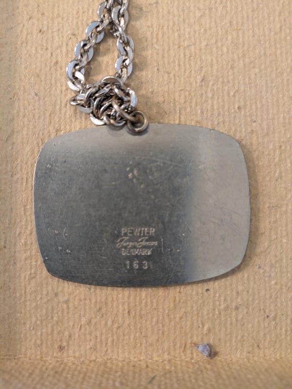 Jorgen Jensen Denmark Pewter Pendant View 2