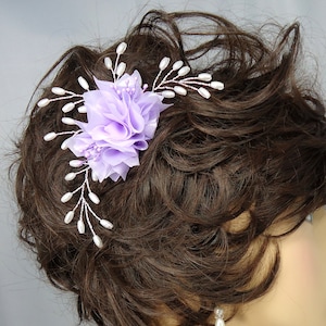 SALE, Bridal Hair Comb, Lavender Hair Comb, Beaded Vine Comb, Wedding Accessory, REX14-121
