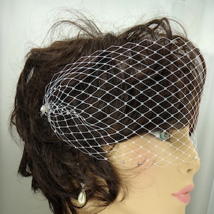Venetian Birdcage Veil, Birdcage Veil, Crystal Edge Veil, Mini Birdcage Veil, Bridal Birdcage Veil, Bridal Veil, H3040CE