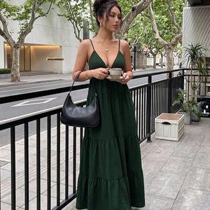 knee length dresses for ladies Designer Women's Strappy Maxi Dress main image 1